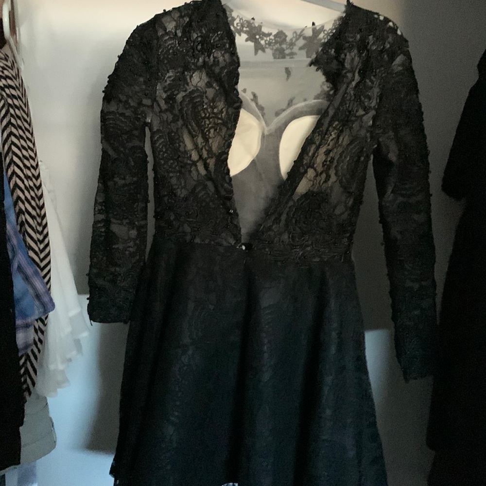 Black 2021 elegant cocktail aline dress